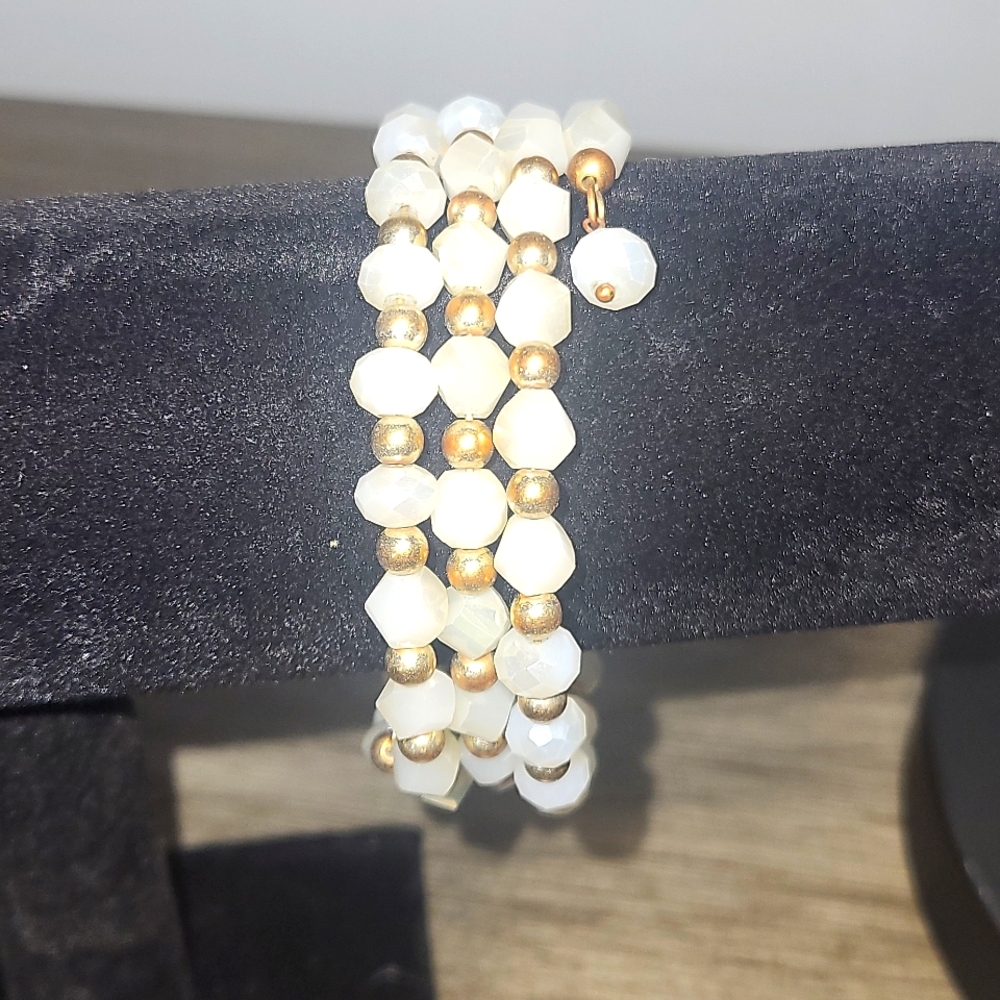 Twisted gem bracelets
